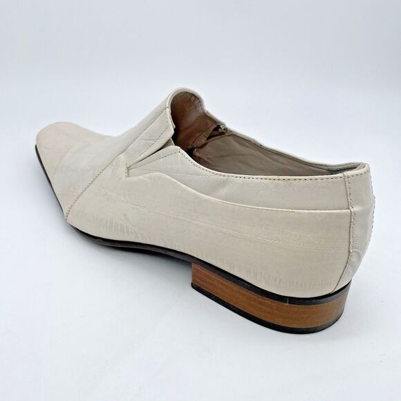 Galliano Lavorazione Artigiana Dress Loafers Men’s US 7 / 40 White Leather Italy main image 16